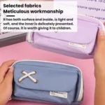 Simple Large Capacity Drawstring Pen Pouch Student Pencil Case - Image 5