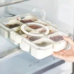 8-Compartment Spice Organizer with Transparent Lid & Handle For Dried Basil, Parsley, Rosemary & Bay Leaves - Image 7