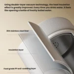 RK-3 Wireless Electric Heating Travel Kettle Portable Boiling Water Cup with 6-Temperature Settings - Image 6
