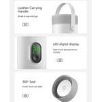 RK-3 Wireless Electric Heating Travel Kettle Portable Boiling Water Cup with 6-Temperature Settings - Image 9