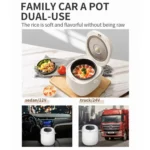 12V-24V 2L Car-Mounted Push-Button Rice Cooker - Image 3