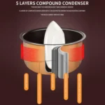 12V-24V 2L Car-Mounted Push-Button Rice Cooker - Image 7