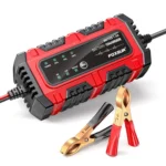 FOXSUR Smart 6V/12V 1.5A Battery Charger 4AH-30AH Lead Acid Battery Maintainer For Motorcycle/Car/ATV