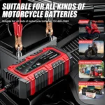 FOXSUR Smart 6V/12V 1.5A Battery Charger 4AH-30AH Lead Acid Battery Maintainer For Motorcycle/Car/ATV - Image 11