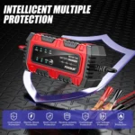 FOXSUR Smart 6V/12V 1.5A Battery Charger 4AH-30AH Lead Acid Battery Maintainer For Motorcycle/Car/ATV - Image 5