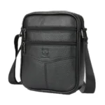 BULL CAPTAIN 8-Inch Vintage Leather Shoulder Bag Crossbody Wallet