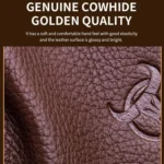 BULL CAPTAIN 8-Inch Vintage Leather Shoulder Bag Crossbody Wallet - Image 6