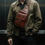 BULL CAPTAIN Men Vintage Genuine Leather Shoulder Bag - Image 7