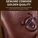 BULL CAPTAIN 8 inch Vintage Men Genuine Leather Crossbody Bag - Image 5