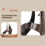 BULL CAPTAIN 8 inch Vintage Men Genuine Leather Crossbody Bag - Image 8