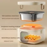 Wireless Charging Lunch Box No Water Needed With 304 Stainless Steel Inner Pot - Image 6