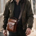 BULL CAPTAIN 8-Inch Vintage Men Genuine Leather Crossbody Bag - Image 8