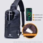 BULL CAPTAIN Sports Bottle Bag Crossbody Oxford Bag - Image 5