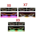 USB Car-mounted Dynamic Demon Eye Car Sticker LED Indicator Light - Image 2