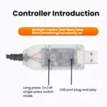 USB Car-mounted Dynamic Demon Eye Car Sticker LED Indicator Light - Image 5