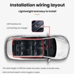 USB Car-mounted Dynamic Demon Eye Car Sticker LED Indicator Light - Image 6