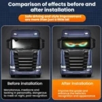 USB Car-mounted Dynamic Demon Eye Car Sticker LED Indicator Light - Image 7