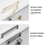 Vintage Cabinet Door Handle Zinc Alloy Handle For Drawers Wardrobes - Image 5