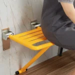 Wall-Mounted Folding Shower Stool Bathroom Safety Chair for Elderly & Disabled - Image 2