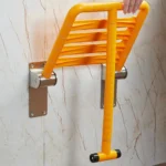 Wall-Mounted Folding Shower Stool Bathroom Safety Chair for Elderly & Disabled - Image 4