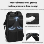 OZUKO Commuter Large-Capacity Waterproof Oxford Cloth Laptop Backpack - Image 4