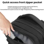 OZUKO Water-Repellent Multi-Compartment Business Laptop Backpack - Image 3