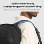 OZUKO Water-Repellent Multi-Compartment Business Laptop Backpack - Image 7