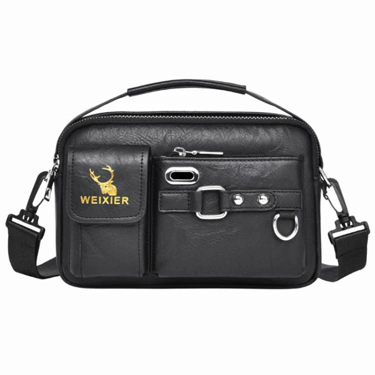 WEIXIER Multi-Functional Men Crossbody Bag Portable Commuter Shoulder Bag