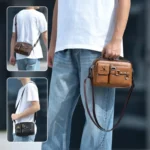 WEIXIER Multi-Functional Men Crossbody Bag Portable Commuter Shoulder Bag - Image 2
