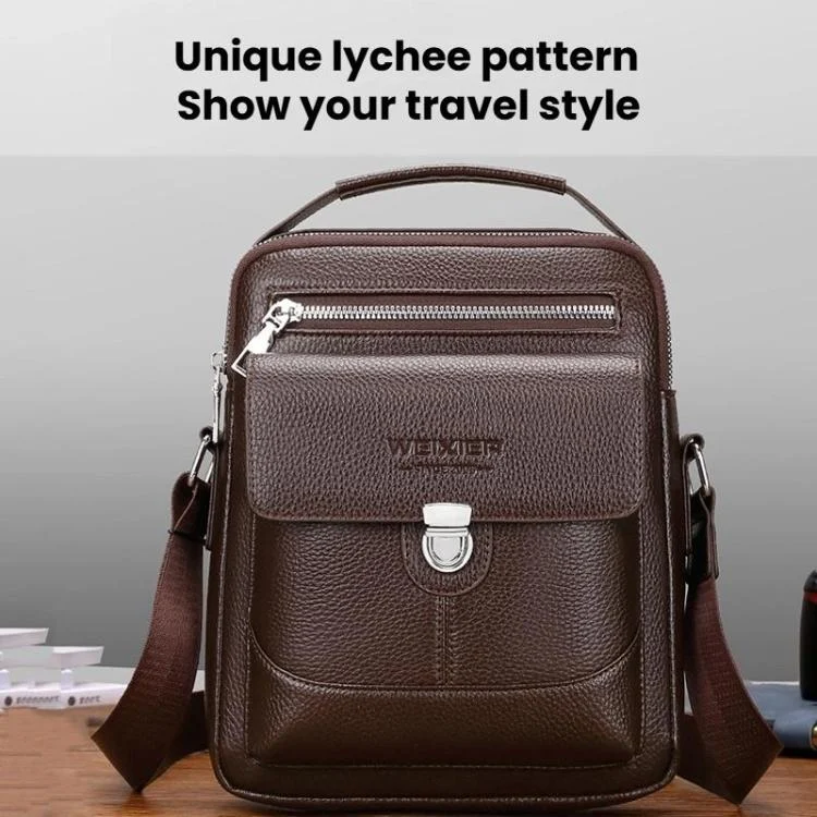 TBD06062928_B2.webp WEIXIER D836 Men Large Capacity Crossbody Bag Business Commuter Waterproof Messenger Bag - Image 3