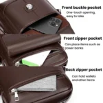 WEIXIER D836 Men Large Capacity Crossbody Bag Business Commuter Waterproof Messenger Bag - Image 6