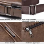 WEIXIER D834 Men Large Capacity Commuter Crossbody Bag Durable Single Shoulder Messenger Bag - Image 6