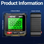 ANENG RN01 Digital Inclinometer Precision Angle Finder With 4-Sided Magnet & Auto-Rotate Screen - Image 10