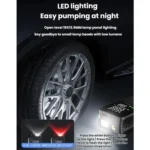 Portable Smart Lighting Wireless Digital Display Car Air Pump - Image 9