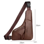 WEIXIER X453 Men Casual Large Capacity Chest Bag Lightweight Minimalist Crossbody Bag - Image 9