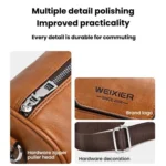 WEIXIER D896 Men Large Capacity Crossbody Bag Commuter Waterproof Shoulder Bag - Image 6