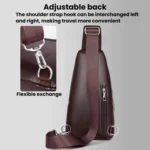 WEIXIER X452 Vintage Outdoor Men Chest Bag Multi-Functional Crossbody Bag - Image 3