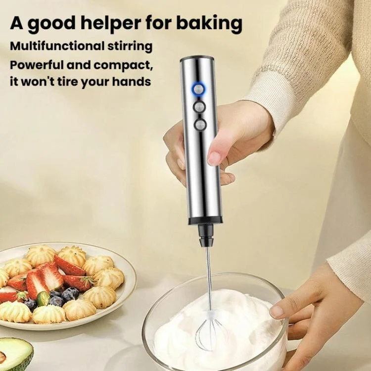 TBD06062978_B2.webp 3In1 Portable Rechargeable Handheld Electric Egg Beater Mini Milk Frother For Baking - Image 3