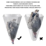 Heavy-duty Metal Poultry Cone for Chicken and Duck Restraint Funnels - Image 4