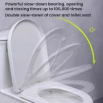 Toilet Seat Slow Close Lid Easy Installation Toilet Seat Replacement - Image 4