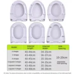 Toilet Seat Slow Close Lid Easy Installation Toilet Seat Replacement - Image 6