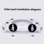 Toilet Seat Slow Close Lid Easy Installation Toilet Seat Replacement - Image 8