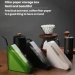 CAFE RHYME Dustproof Filter Paper Holder Lidded Coffee Filter Box - Image 3