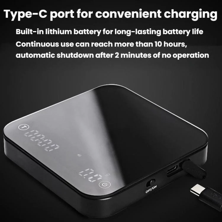 TBD06063000_B5.webp CAFE RHYME 311 Smart Electronic Scale For Pour-Over Coffee Mini Multifunctional Timing Kitchen Scale - Image 6