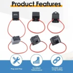 6-Piece Set 9038A Relay Bypass Switch Tester Kit With Wires For Electrical Testing - Image 2
