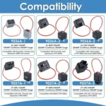 6-Piece Set 9038A Relay Bypass Switch Tester Kit With Wires For Electrical Testing - Image 4