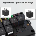 5pcs /Set Relay Socket Module for 4-Pin and 5-Pin Relays, Compatible with FB-15T 15-Slot Relay Box - Image 2