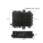 6-Way Automotive Fuse Block Box, 2-500A 32V DC, with 2 Input and 4 Output Terminals - Image 5