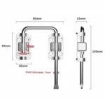 Thickened Anti-Theft Surface-Mount Interior Latch For Doors And Windows - Image 3