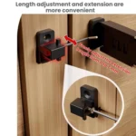 Screw-Mounted Door Latch With Built-In Latch Combination Lock - Image 3